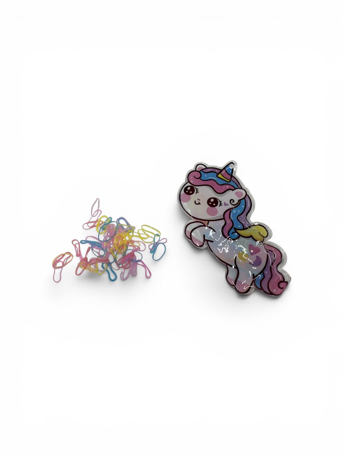 990119 - bolsa unicornio con microgomas silicona
