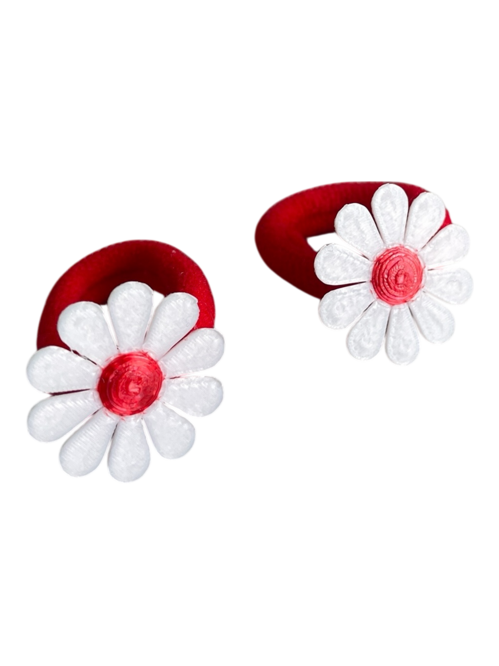 990051 - Set 2 gomas acrilicas pequeñas con margarita