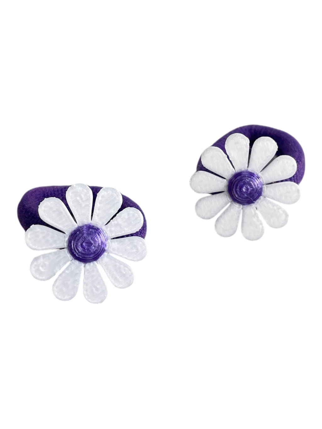 990051 - Set 2 gomas acrilicas pequeñas con margarita