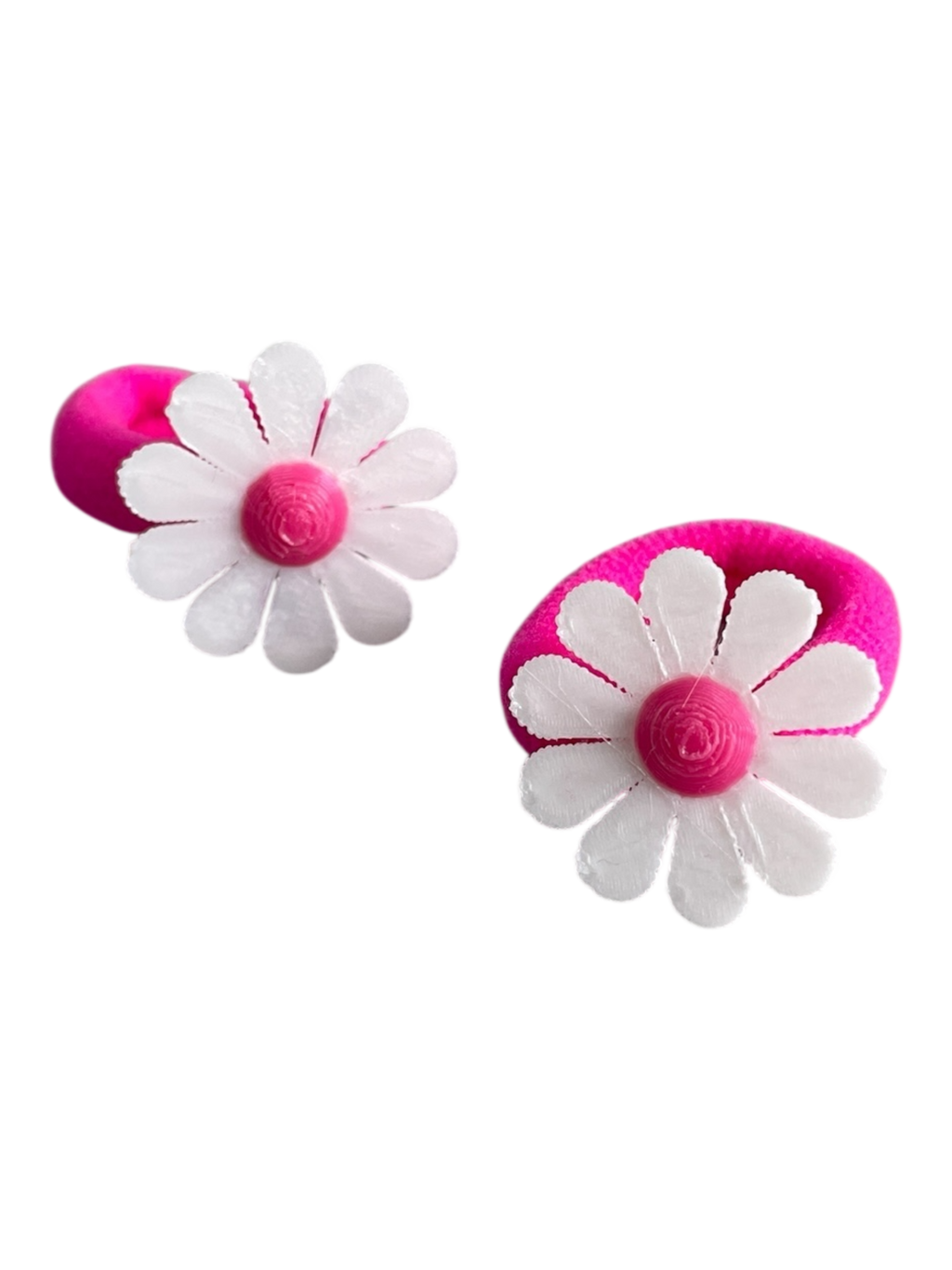 990051 - Set 2 gomas acrilicas pequeñas con margarita