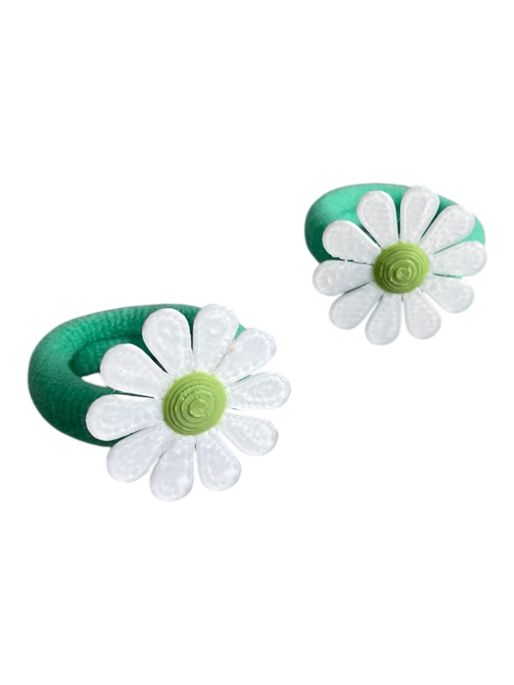 990051 - Set 2 gomas acrilicas pequeñas con margarita