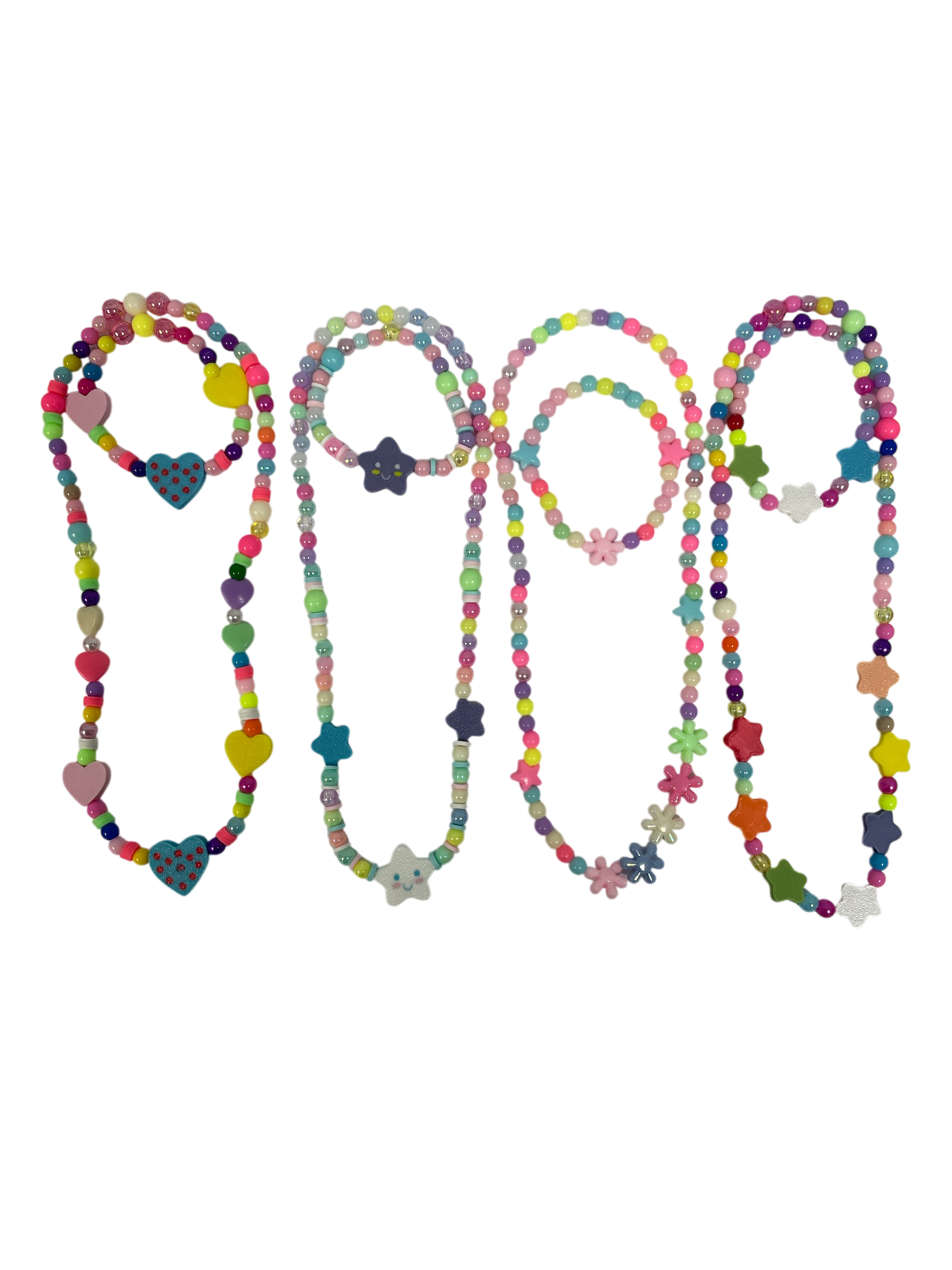 990075 - Collar y pulsera con bolitas acrilicas