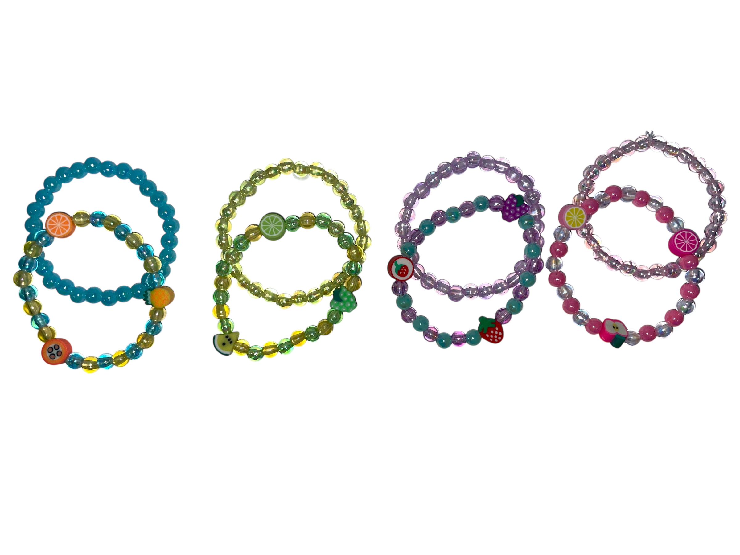 990076 - Pulsera Frutas + Pulsera lisa