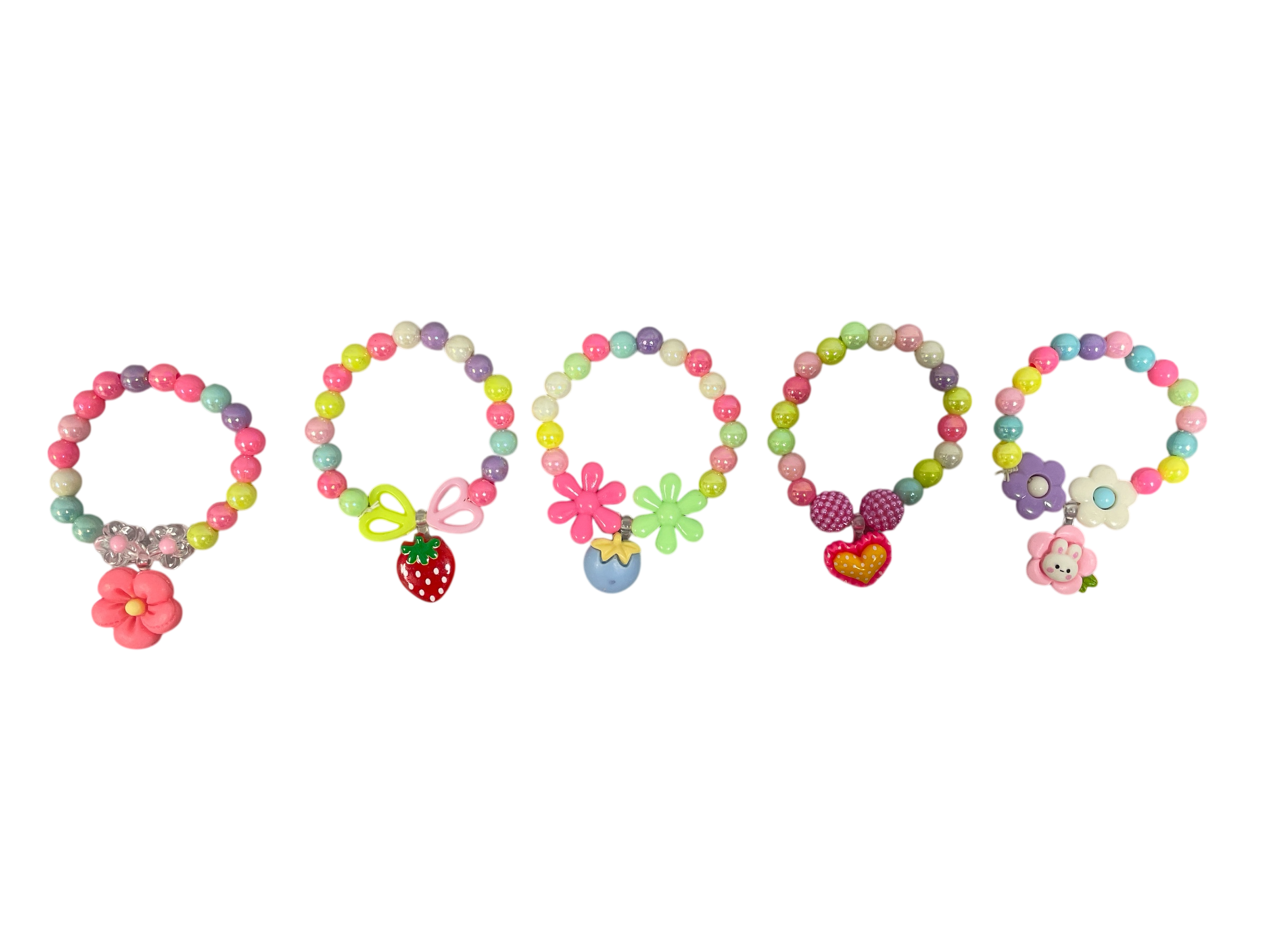 990078 - Pulsera elastica bolitas acrilicas