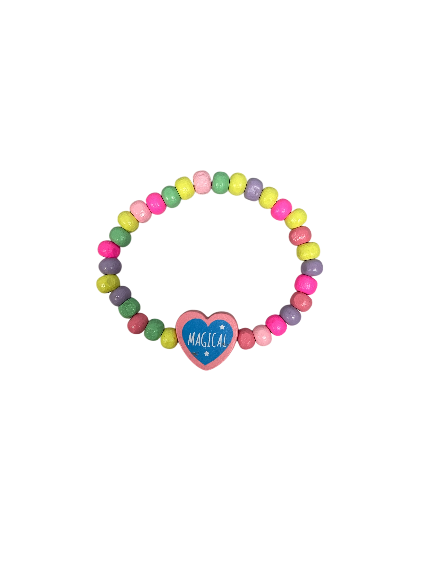 990079 - Pulsera elastica motivos de madera
