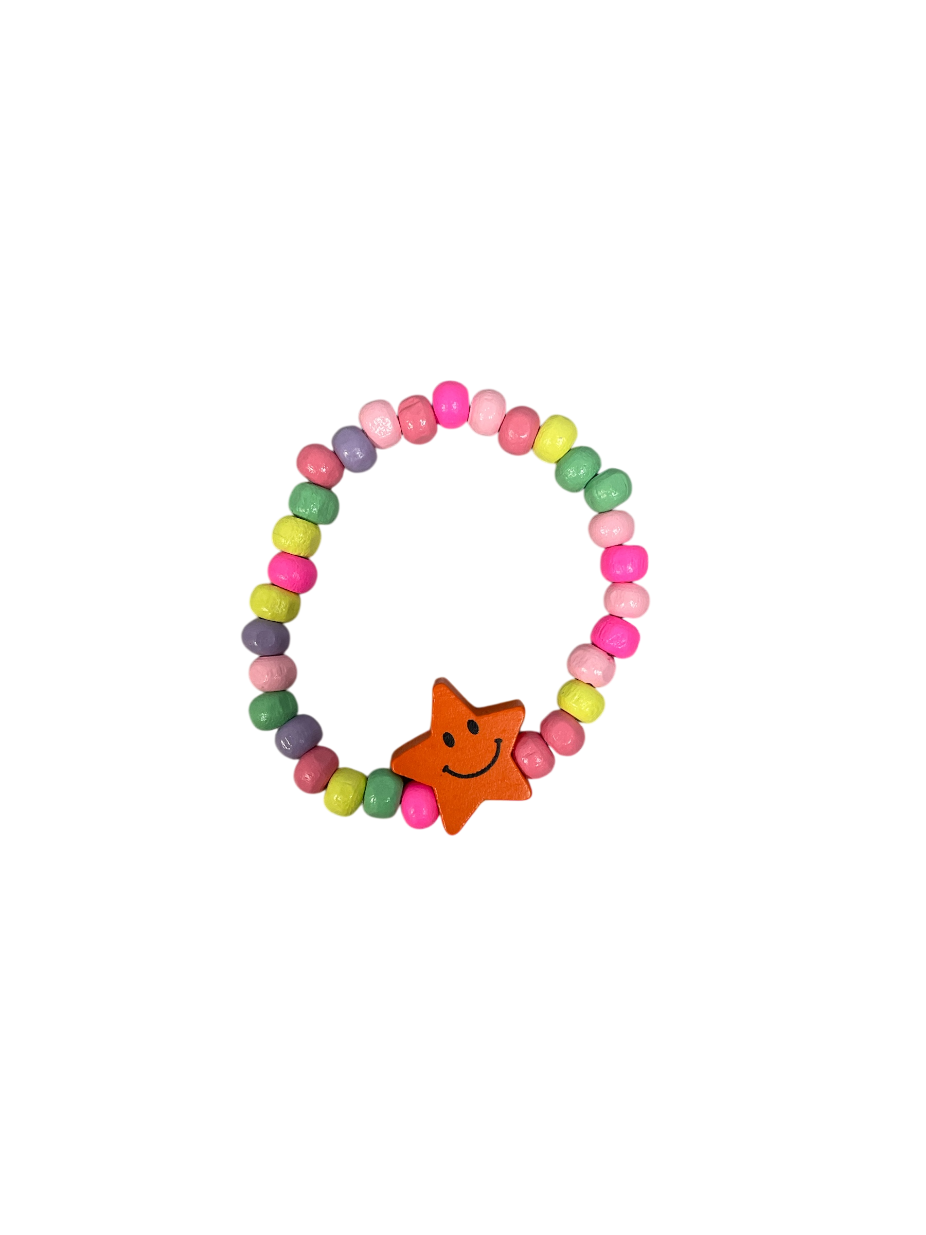 990080 - Pulsera elastica bolitas de madera