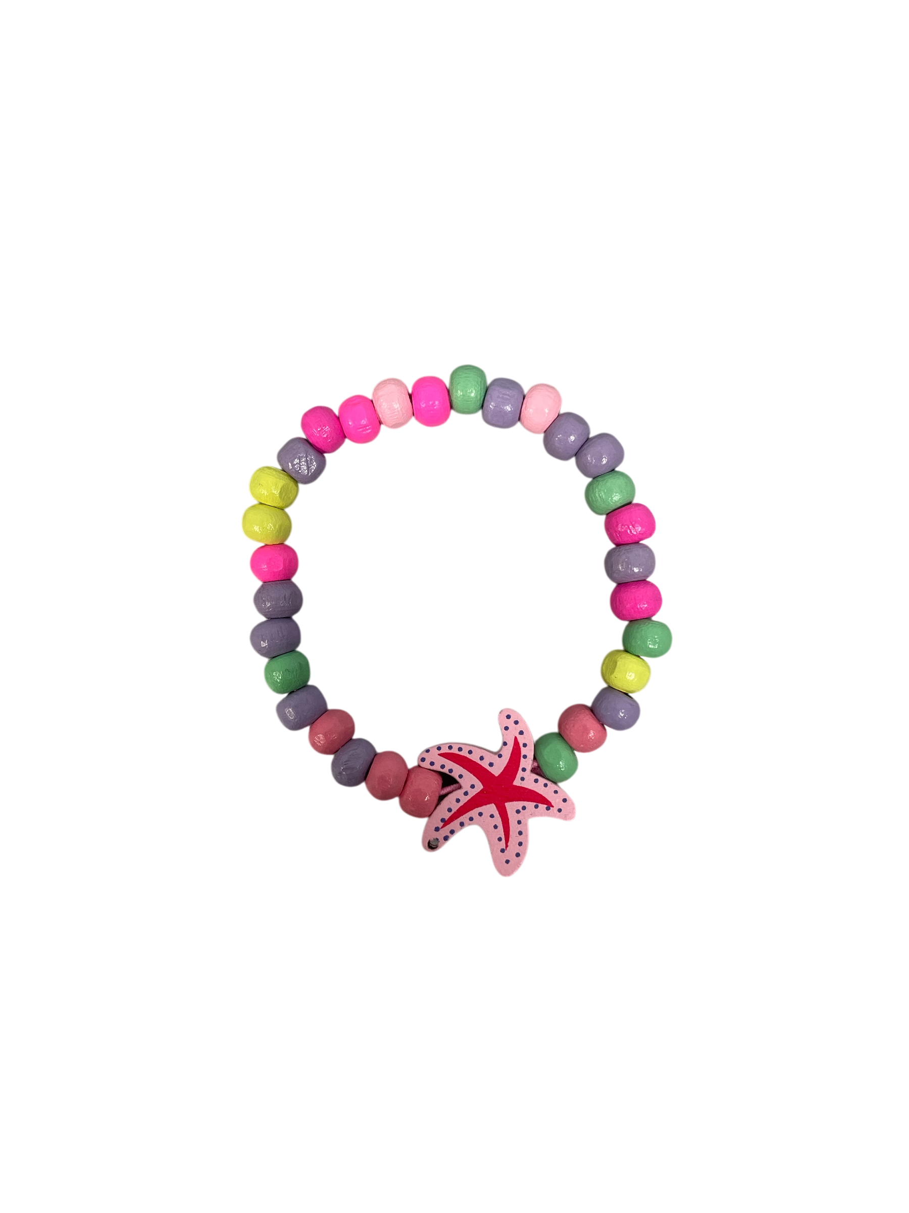 990080 - Pulsera elastica bolitas de madera