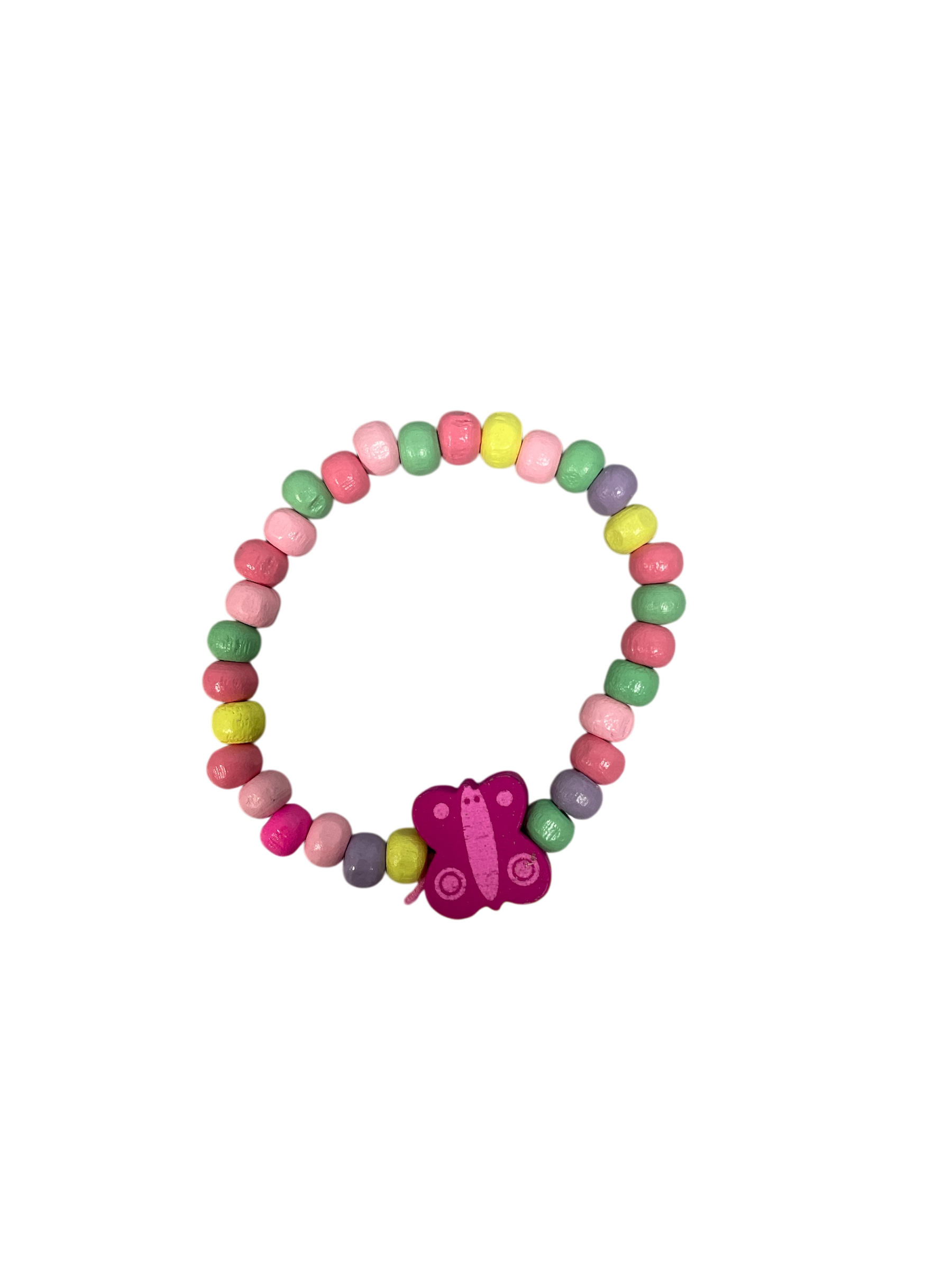 990080 - Pulsera elastica bolitas de madera