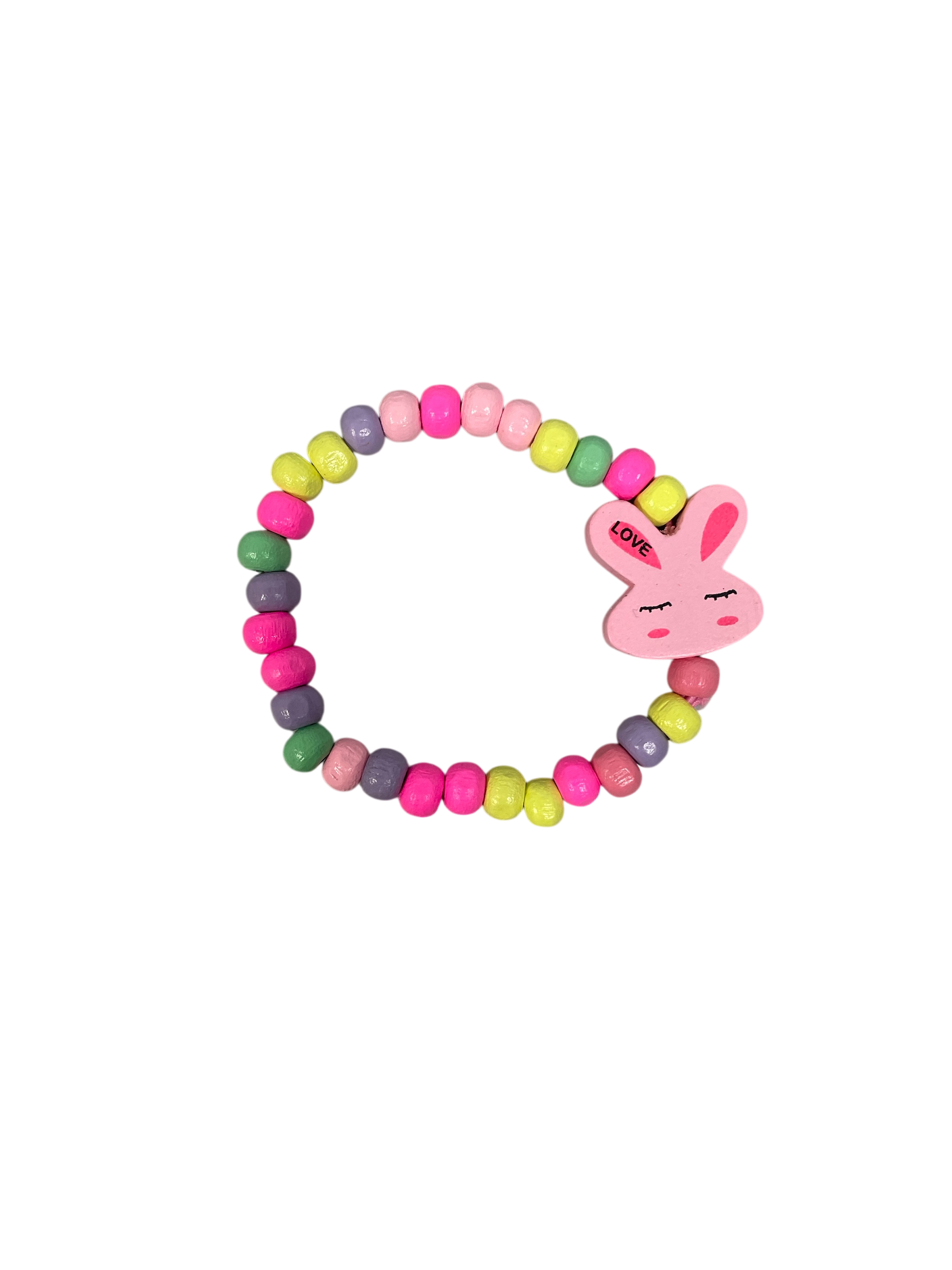 990080 - Pulsera elastica bolitas de madera