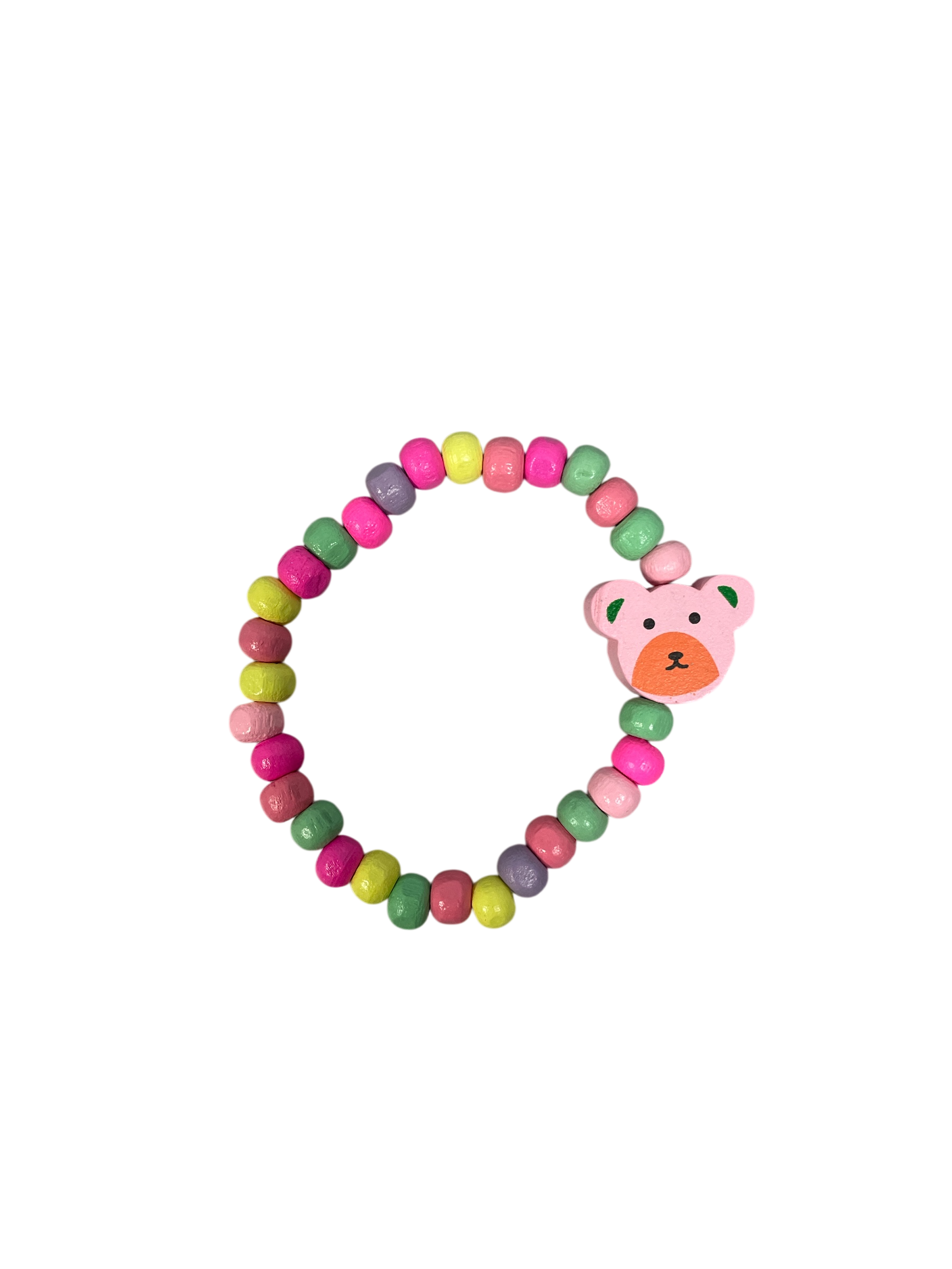 990080 - Pulsera elastica bolitas de madera