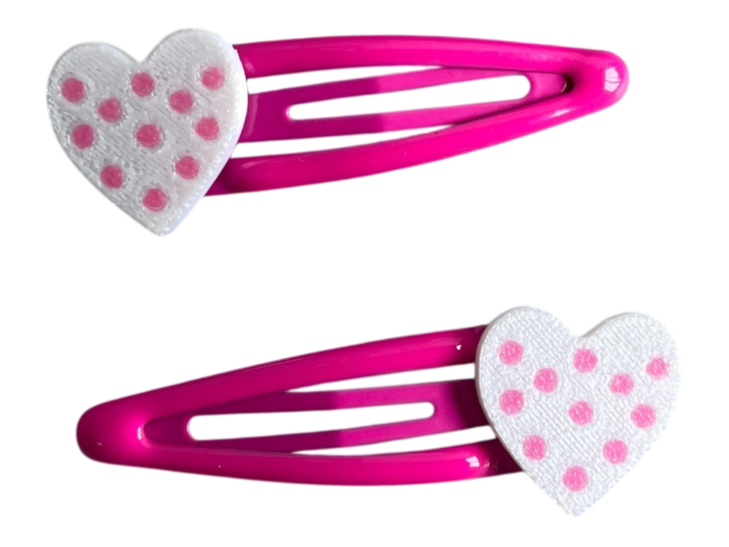990085 - Set 2 clips de 5cm con Corazon - Flor o Estrella sonriente