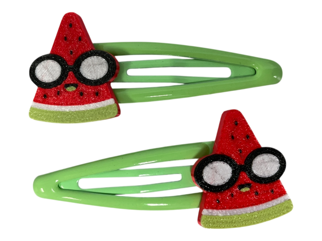 990087 - Set clips 5cm con frutas y gafas de sol