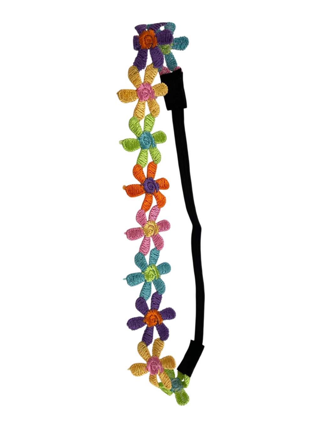 990135 - Diadema Elastica flores y maiposas de hilo
