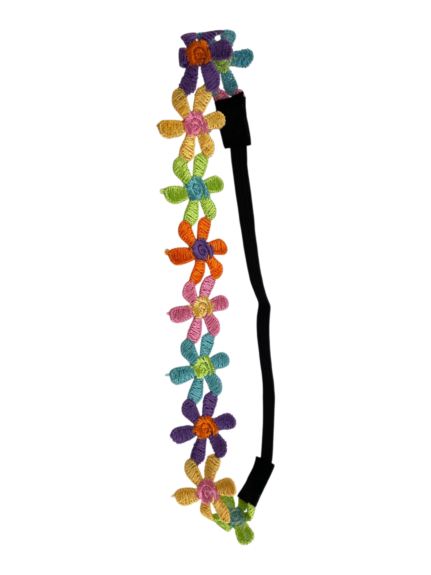 990135 - Diadema Elastica flores y maiposas de hilo