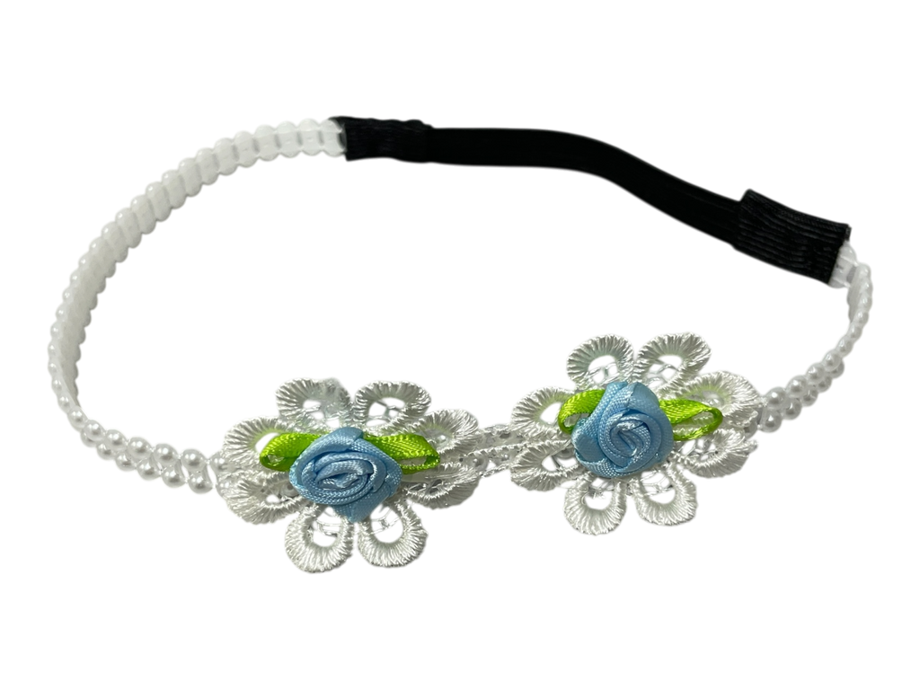 990136 - Cinta elastica para bebe con flores