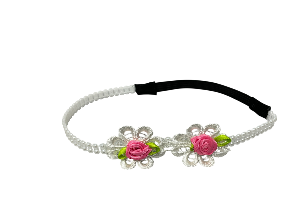 990136 - Cinta elastica para bebe con flores