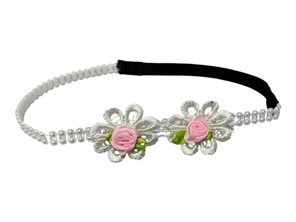 990136 - Cinta elastica para bebe con flores