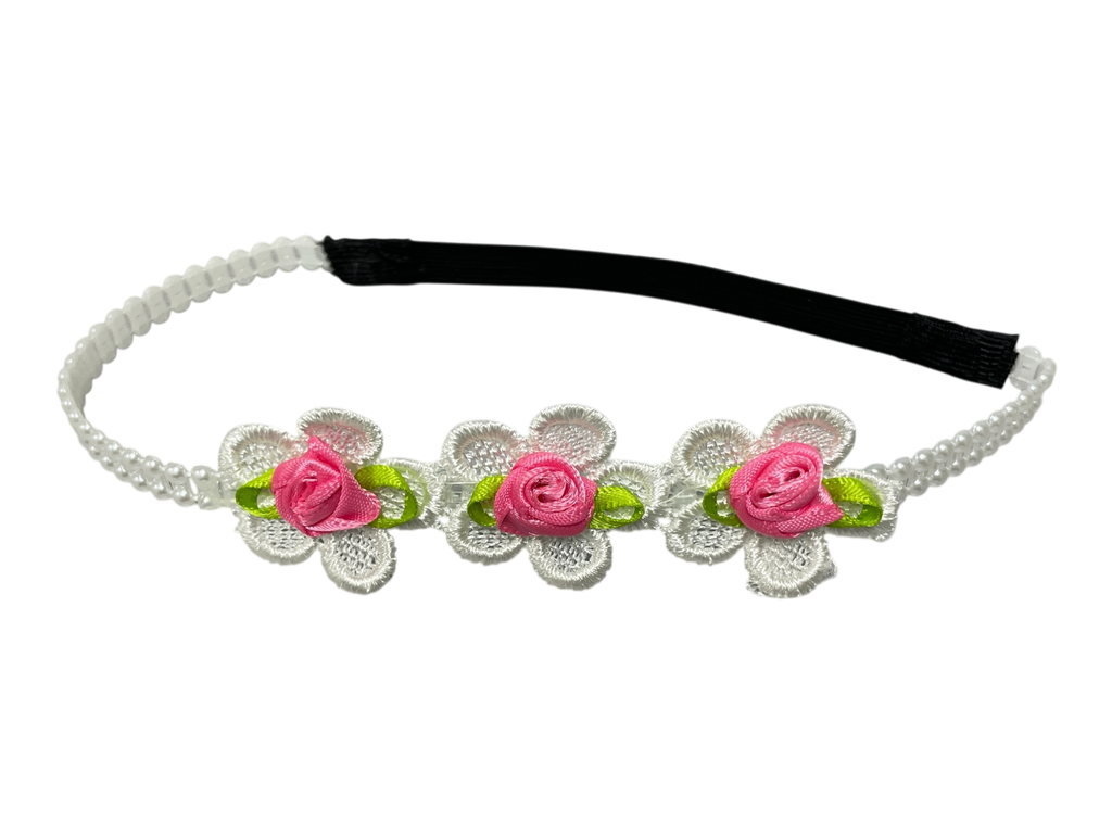 990136 - Cinta elastica para bebe con flores