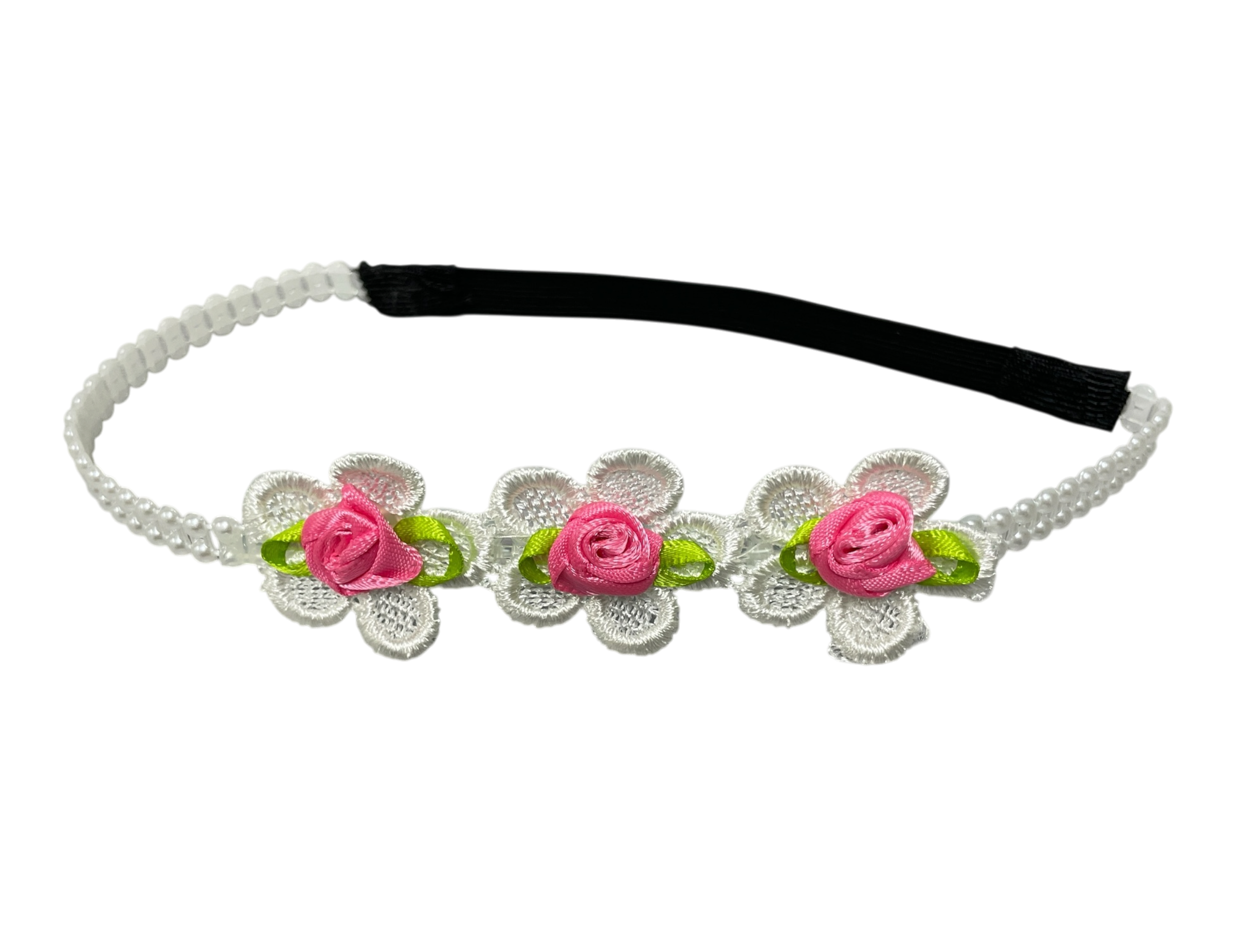 990136 - Cinta elastica para bebe con flores