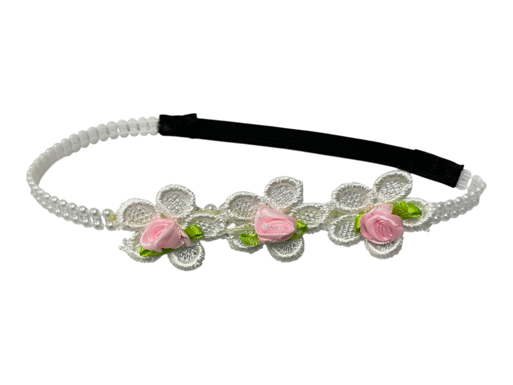 990136 - Cinta elastica para bebe con flores