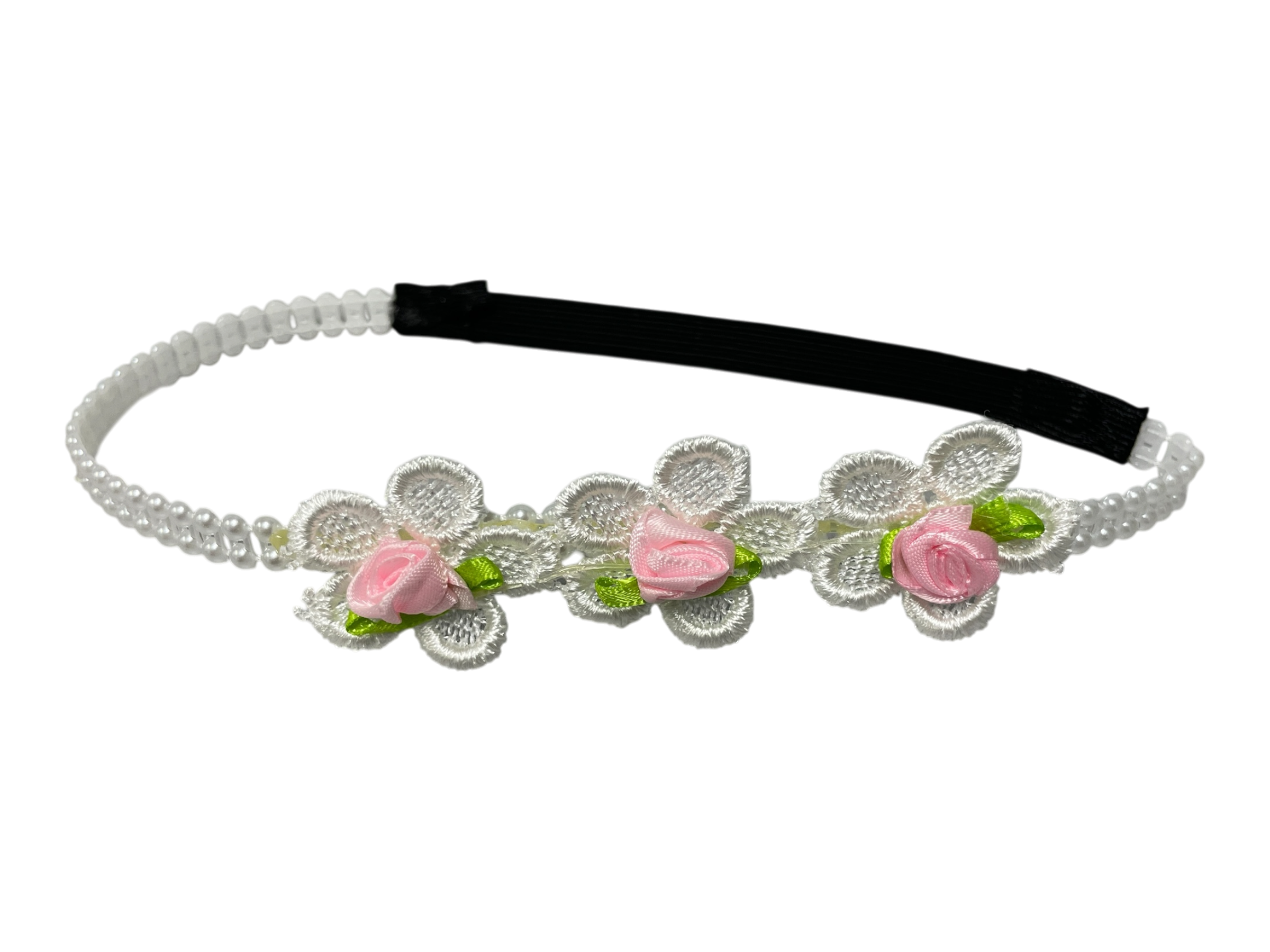 990136 - Cinta elastica para bebe con flores