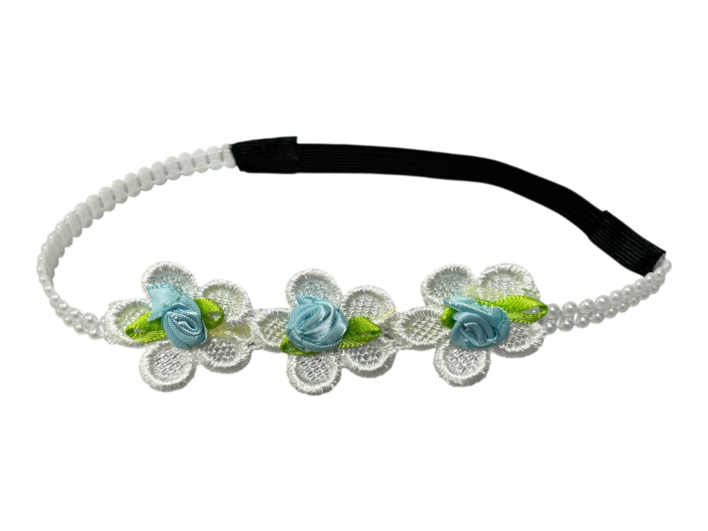 990136 - Cinta elastica para bebe con flores