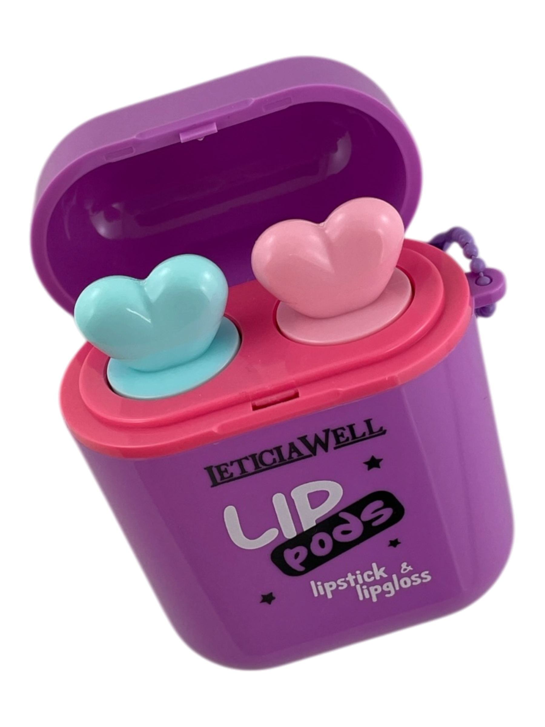 940001 - set cajita auriculares con brillo y pinta labios