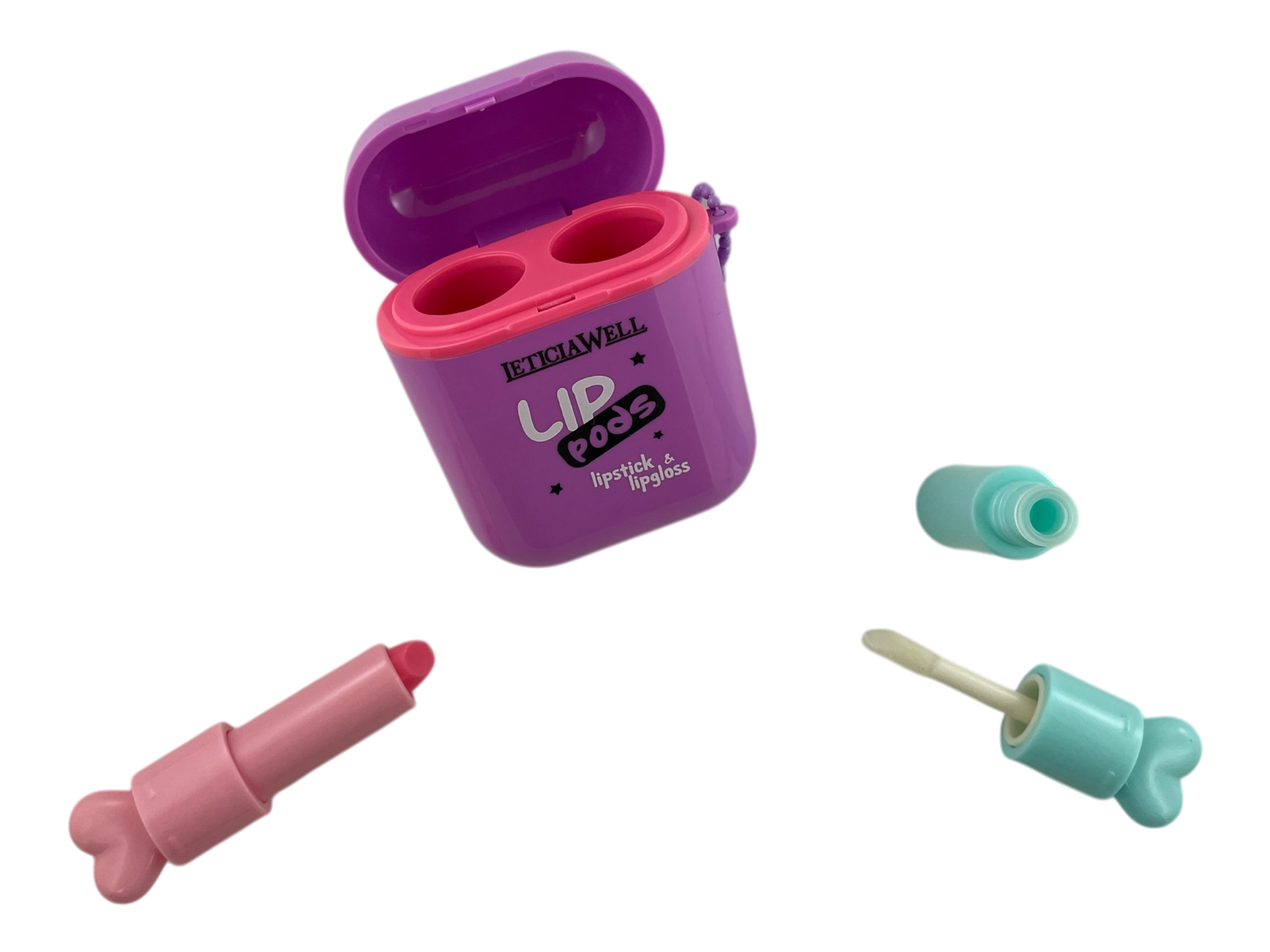 940001 - set cajita auriculares con brillo y pinta labios