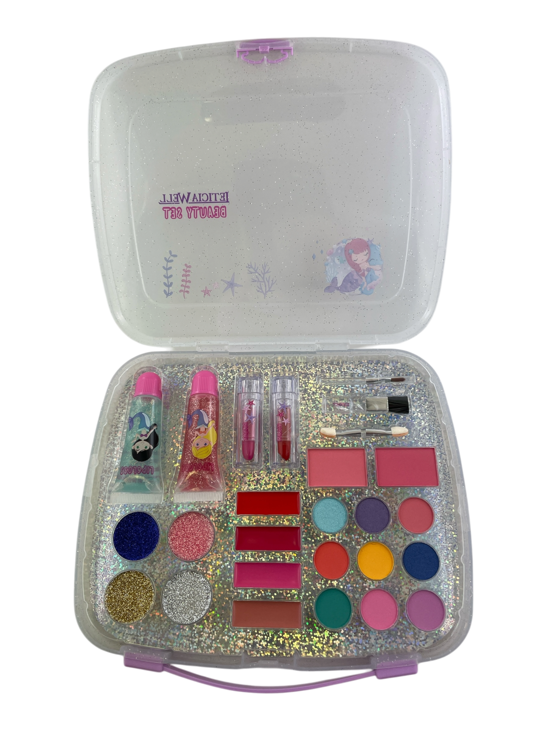 940007 - maleta de plasitco con set de maquillaje